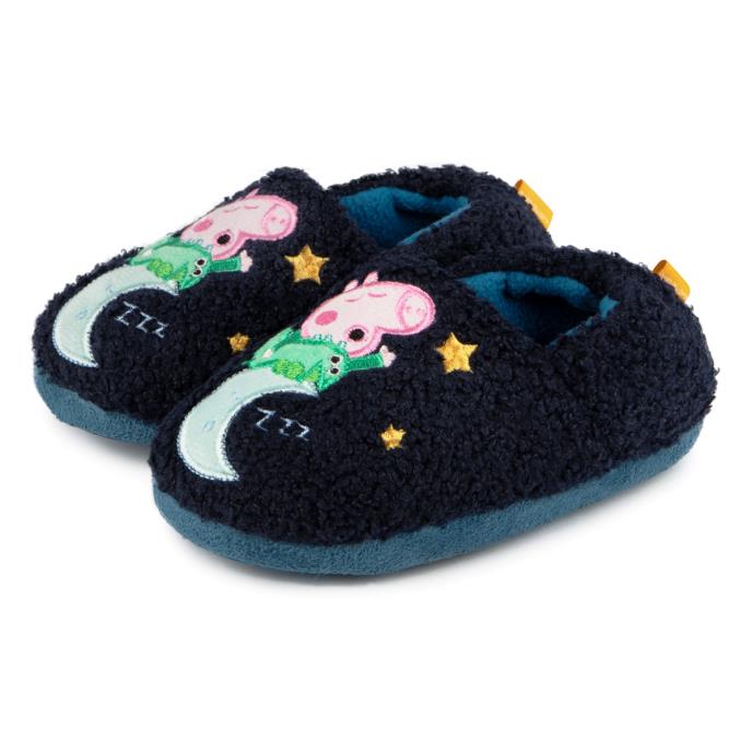 totes® Kids Peppa Pig Slippers George Extra Image 1